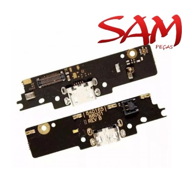 CONECTOR COM FLEX/PLACA MOTO G4 PLAY