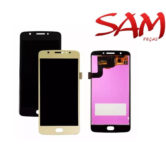 FRONTAL MOTO E4 DOURADO