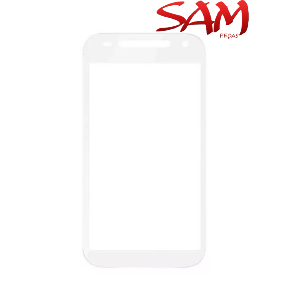 VIDRO MOTO E2 BRANCO