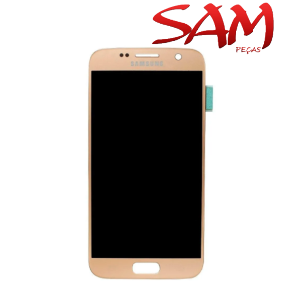 FRONTAL SAMSUNG S7 INCELL DOURADA