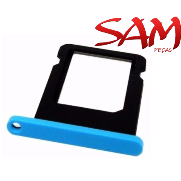 GAVETA DE CHIP IPHONE 5C AZUL