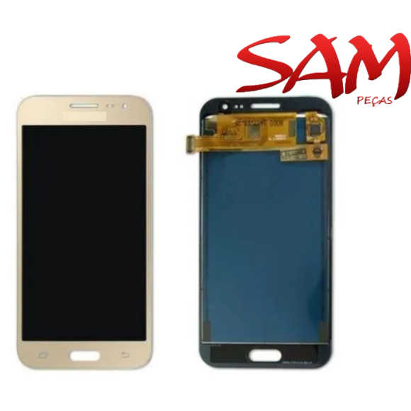 FRONTAL SAMSUNG J2 INCELL DOURADA