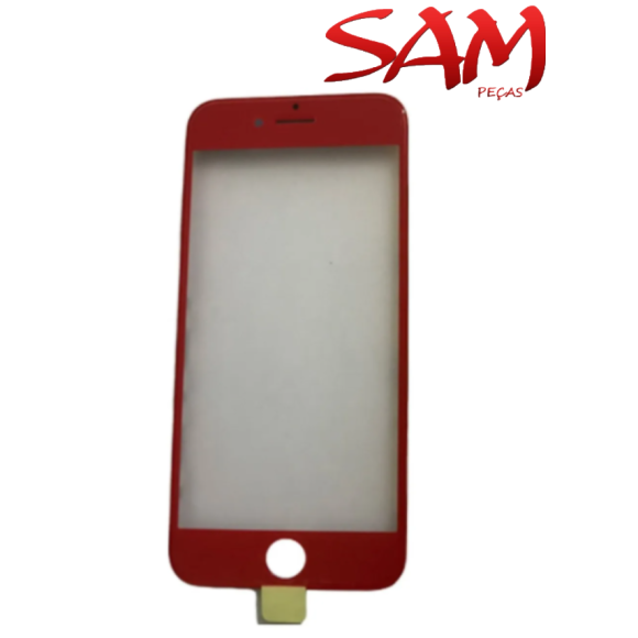 VIDRO IPHONE 7G VERMELHO