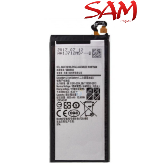 BATERIA SAMSUNG J7 PRO/A720 (BJ730ABE) - ZW