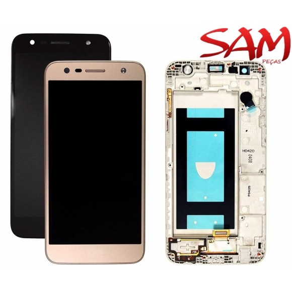 FRONTAL LG K10 POWER DOURADO C/ARO